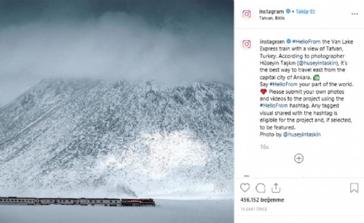 INSTAGRAM’DAN VAN GÖLÜ EKSPRESİ SÜRPRİZİ