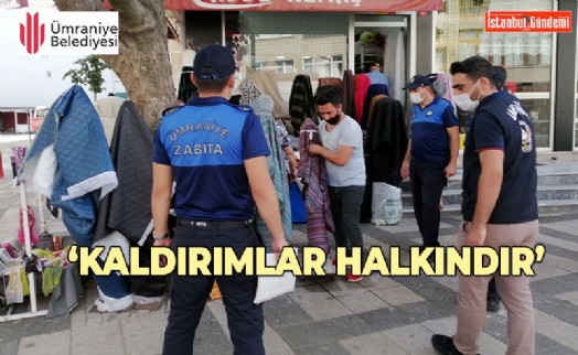 ÜMRANİYE’DE KALDIRIM İŞGALİNE SON