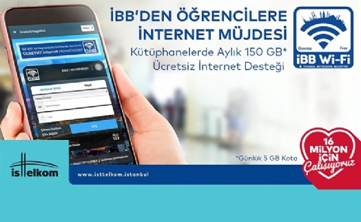 İBB ÖĞRENCİLERE İNTERNET DESTEĞİNİ AYLIK 150 GB’YE ÇIKARTIYOR