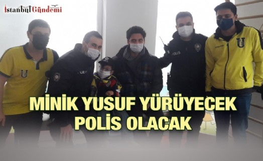 YÜRÜME ENGELLİ YUSUF CİHAN, AZMİ İLE AĞLATTI