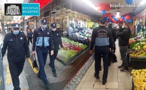 BEŞİKTAŞ’TA ZABITA EKİPLERİ KORONAVİRÜS DENETİMİNE ÇIKTI