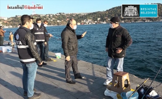 BEŞİKTAŞ BELEDİYESİ’NDEN OLTA BALIKÇILARINA DENETİM