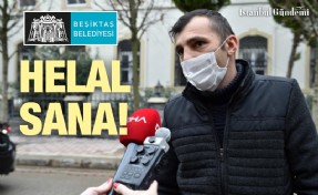 BEŞİKTAŞ’TA TEMİZLİK İŞÇİSİNDEN ALKIŞLANACAK HAREKET