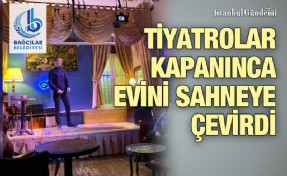 GÖRME ENGELLİ HAMZA, EVİNDEN ONLİNE GÖSTERİ YAPIYOR