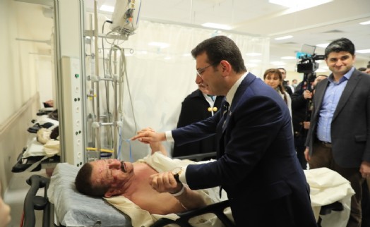 İMAMOĞLU’NDAN KAZAZEDELERE 'GEÇMİŞ OLSUN' ZİYARETİ