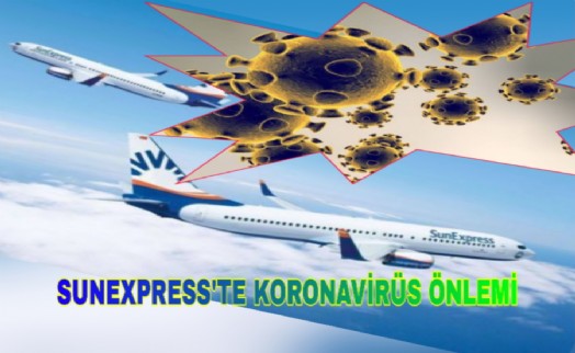 SUNEXPRESS'TE KORONAVİRÜS ÖNLEMİ