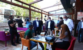 BAŞKAN ÇAĞIRICI'DAN KAFE VE RESTORANLAR DENETİMİ