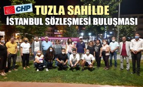 CHP TUZLA, SAHİLDE HALK İLE BİR ARAYA GELDİ