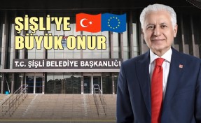 ŞİŞLİ BELEDİYESİ “ŞEREF BAYRAĞI”NI GÖNDERE ÇEKİYOR!
