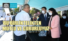 BEŞİKTAŞ BELEDİYESİ VATANDAŞLARA AŞURE LOKMASI DAĞITTI
