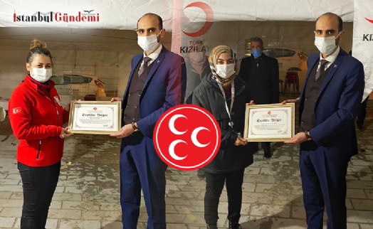 MHP BAĞCILAR’DAN KIZILAY EMEKÇİLERİNE DESTEK 