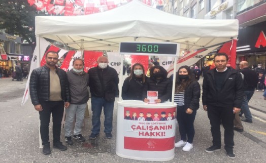 CHP Ümraniye, ‘3600 ek gösterge’ için stant açtı