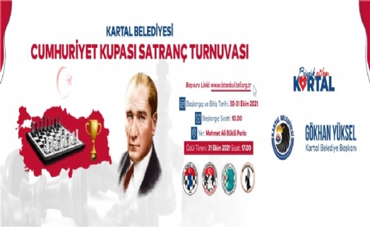 Kartal Belediyesi 'Cumhuriyet Kupası Satranç Turnuvası' 30 Ekim’de başlıyor