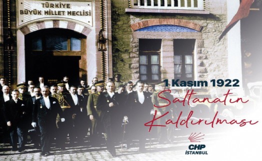 CHP Eyüpsultan saltanatın kaldırılışının 99. yıldönümünü kutladı