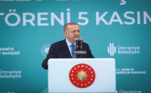 Cumhurbaşkanı Recep Tayyip Erdoğan Ümraniye Millet Bahçesi’ni açtı