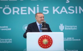 Cumhurbaşkanı Recep Tayyip Erdoğan Ümraniye Millet Bahçesi’ni açtı