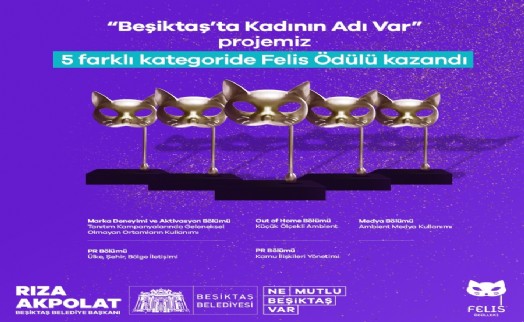 'Beşiktaş’ta Kadının Adı Var' Felis’ten 5 ödülle döndü