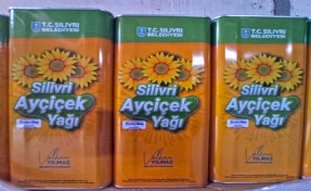 Silivri Belediyesi'nden 10 bin aileye ücretsiz ayçiçek yağı