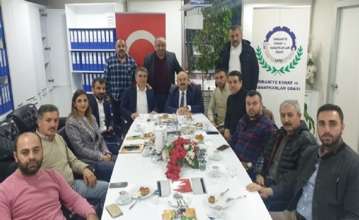 Başkan Çakıroğlu’ndan Ümraniye Esnaf ve Sanatkârlar Odası’na ziyaret