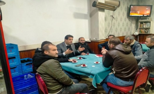 Başkan Başak’tan kahvehane ziyareti