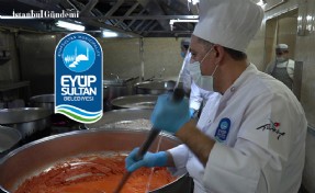 EYÜPSULTAN BELEDİYESİ'NDEN İHTİYAÇ SAHİPLERİNE HER GÜN 3 ÇEŞİT SICAK YEMEK