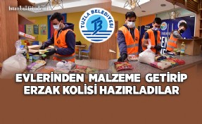 TUZGEM ÖĞRENCİLERİ KENDİ ELLERİYLE YARDIM KOLİSİ HAZIRLADI