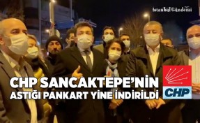 İLÇE BİNASINDAN O PANKART YİNE İNDİRİLDİ