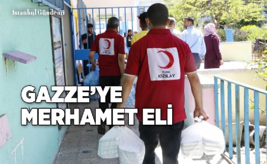 KIZILAY GAZZE’DE OKULLARA SIĞINANLARA SICAK YEMEK DAĞITIYOR