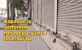 KAPANAN VE TASFİYE EDİLEN ŞİRKETLERİN YÜZDE 46.4’Ü İSTANBUL’DA