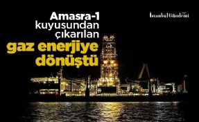 Amasra-1 kuyusundan çıkarılan gaz enerjiye dönüştü