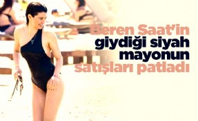 Beren Saat'in giydiği siyah mayonun satışları patladı