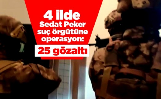 4 ilde Sedat Peker suç örgütüne operasyon: 25 gözaltı