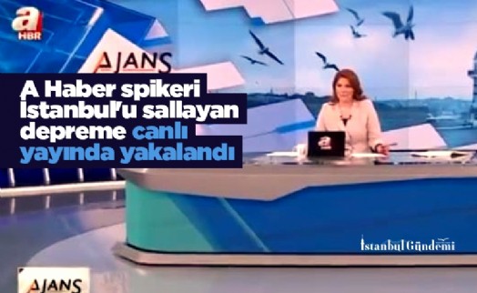 A Haber spikeri İstanbul'u sallayan depreme canlı yayında yakalandı