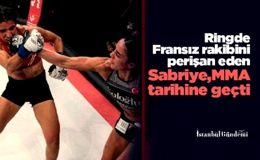 Ringde Fransız rakibini perişan eden Sabriye, MMA tarihine geçti