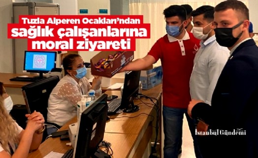 Tuzla Alperen Ocakları’ndan sağlık çalışanlarına moral ziyareti