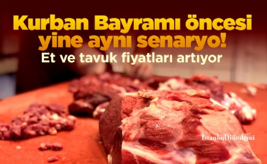 Kurban Bayramı öncesi yine aynı senaryo! Et ve tavuk fiyatları artıyor