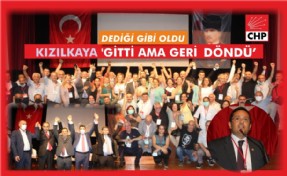 DEDİĞİ GİBİ OLDU; KIZILKAYA 'GİTTİ AMA GERİ DÖNDÜ'