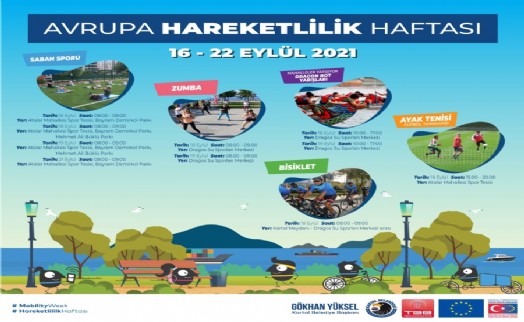 Kartallı sporseverler Avrupa Hareketlilik Haftası’nda spora doyacak