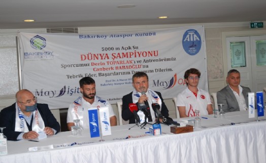 Dünya şampiyonu sporcu destekçileriyle buluştu!