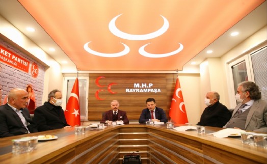 Başkan Aydıner’den MHP’ye nezaket ziyareti