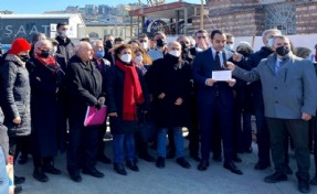 CHP Üsküdar'dan tarihi hamamda yapılan çalışmaya protesto