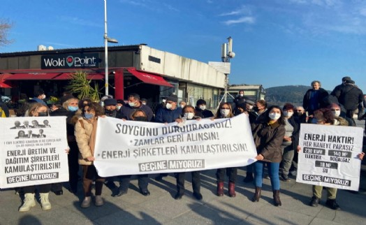Sarıyer’de fahiş zamlar protesto edildi