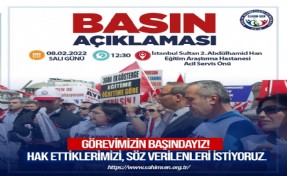 SAHİM-SEN sağlıkçıların hakkı için harekete geçti