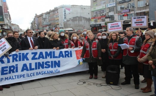 CHP Maltepe’den zam protestosu ‘Aydınlık günleri hep birlikte kuracağız’
