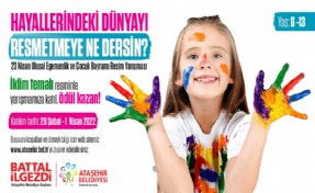 Çocuklar hayallerini sergileyecekler