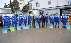Tuzla kar yağışına karşı teyakkuzda