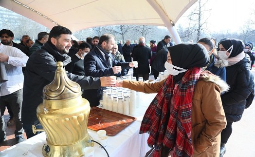 Kağıthane’de binlerce vatandaş salep etkinliğinde buluştu
