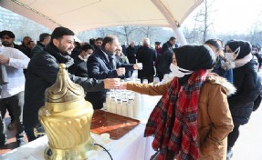 Kağıthane’de binlerce vatandaş salep etkinliğinde buluştu