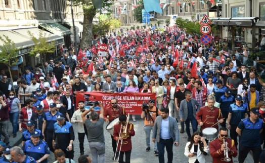 Beşiktaş’ta 'Bağımsızlığın İlk Adımı Yürüyüşü'