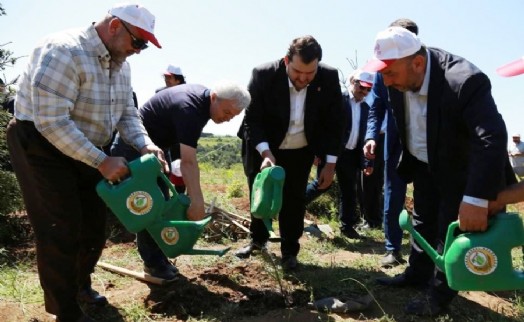 Başkan Yazıcı’dan fidelere can suyu